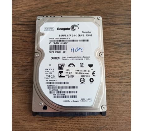 2.5" 750GB Seagate Momentus H012