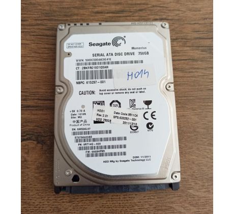 2.5" 750GB Seagate Momentus H014