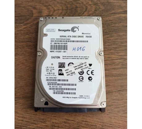 2.5" 750GB Seagate Momentus H016