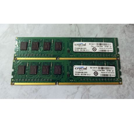 DDR3 8GB /2x 4GB/ 1600MHz Crucial