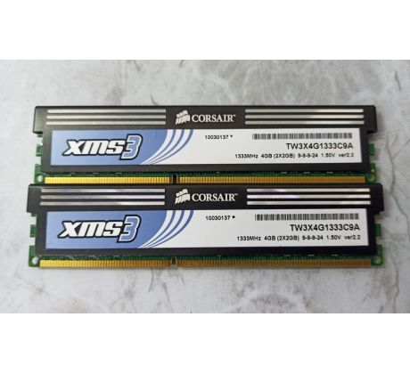 DDR3 4GB /2x 2GB/ 1333MHz Corsair XMS3