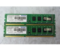 DDR3 4GB /2x 2GB/ 1333MHz Patriot